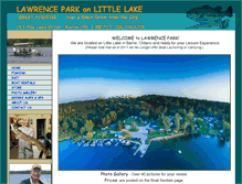 Tablet Screenshot of lawrenceparklittlelake.com
